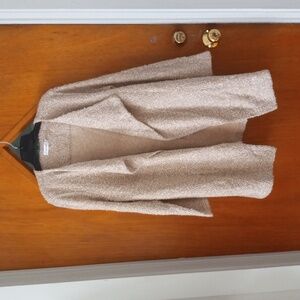 Calvin Klein cream open front cardigan